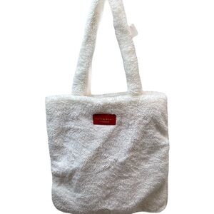 ❤️ BATH & BODY WORKS SHERPA CREAM TOTE BAG NEW